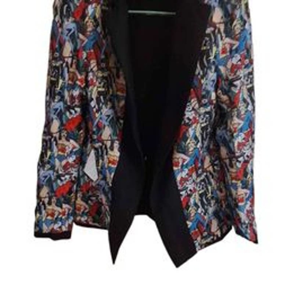 DC Comics Fun Suits Women's Vintage Print One-Button Blazer & Straight S…